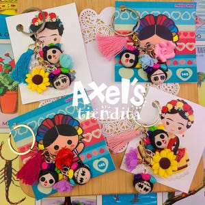Lele Doll Keychain - Llaveros - Mexican Dolls Keychain - Mexican Keychain - Mexican Bag Charm