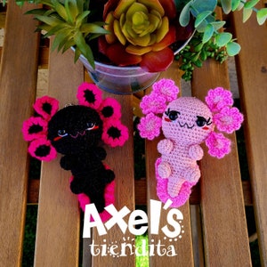 Axoloth Amigurumi - Crochet Axoloth - Ajolote Keychain - Kawaii Axoloth