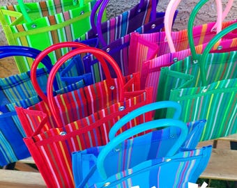 Mexican Mercado Mesh Bag – Small Colorful Party Favor Bag