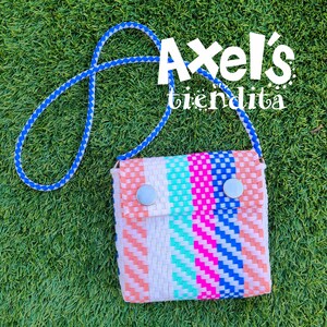 Mexican Crossbody Bag Recycled Plastic Tote Bag - Mexican Bag - Bolsa de Plástico Reciclado - Mexican Tote - Handwoven Mexican Bag