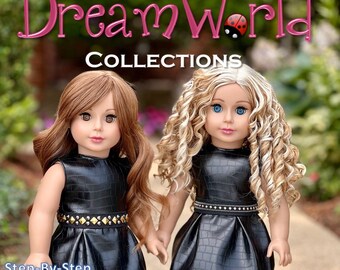 Simple Elegance - Digital 18 Inch Doll Dress PDF Sewing Pattern - Fits 18" American Girl Dolls