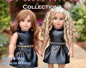 Simple Elegance - Digital 18 Inch Doll Dress PDF Sewing Pattern - Fits 18" Dolls