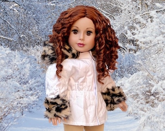 Winter Fun - Doll Clothes For 18 inch Doll - Ivory Parka with Leggings and Boots (doll not included)