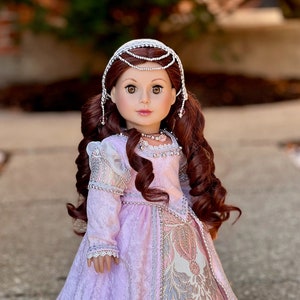 Giulia Farnesse - OOAK Italian Renaissance Gown for 18 inch Dolls  (Doll Not Included)