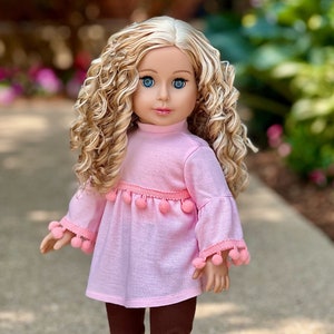 Sweet Pea - Clothes Fits 18 inch Doll - 3 Piece Outfit - Tunic, Leggings and Boots (Doll Not Included)