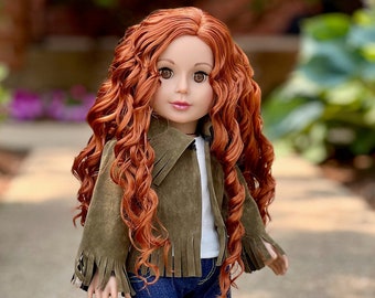 Siege Jacket - Doll Clothes for 18 inch Doll - 4 Piece Outfit - Jacket, Tank Top, Skinny Jeans and Boots.