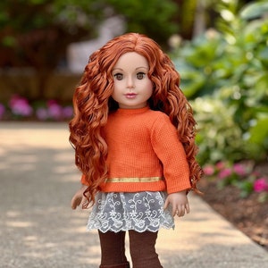 Hello Sunshine Doll Clothes for 18 inch Doll 3 Piece Doll Outfit Tunic, Leggings and Boots. image 1