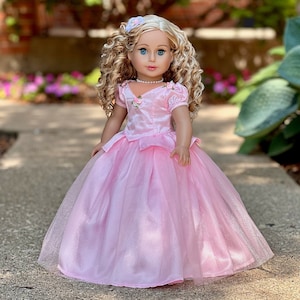 Pretty Pink - Outfit for 18-Inch Dolls – 4-Piece Set with Top, Skirt, Headpiece & Necklace – Fits Most 18-Inch Dolls - Doll Not Included