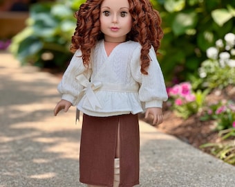 Fashion Fusion - 18 Inch Doll Outfit - 3-Piece: Blouse, Skirt & Boots