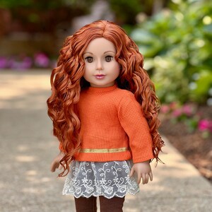 Hello Sunshine Doll Clothes for 18 inch Doll 3 Piece Doll Outfit Tunic, Leggings and Boots. image 7