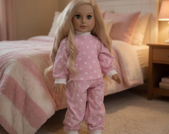 Pink Pajama - 18 inch Doll Clothes
