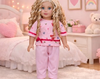 Pink Pajama - 18 inch Doll Clothes