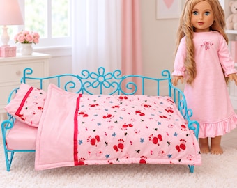 Bedding & Nightgown Set - Accessories for 18 inch Dolls