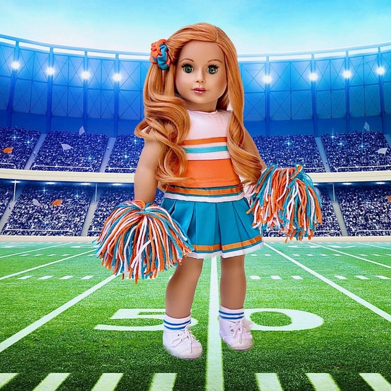 Cheerleader - Clothes for 18 inch American Girl Doll - Blouse, Skirt,  Headband, Socks, Shoes – Dreamworld Collections