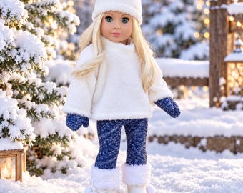 Frosty - 5 Piece Outfit For 18-Inch Dolls    (Doll Not Included)