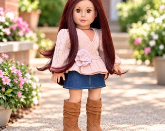 Passion For Fashion -8 inch Doll Clothes  - Blouse, Skirt & Boots (Doll Not Included)