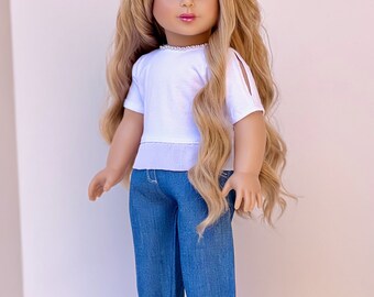 18 Inch Doll Clothes 6-Piece Set - Mix & Match Outfits With Shoes & Jacket