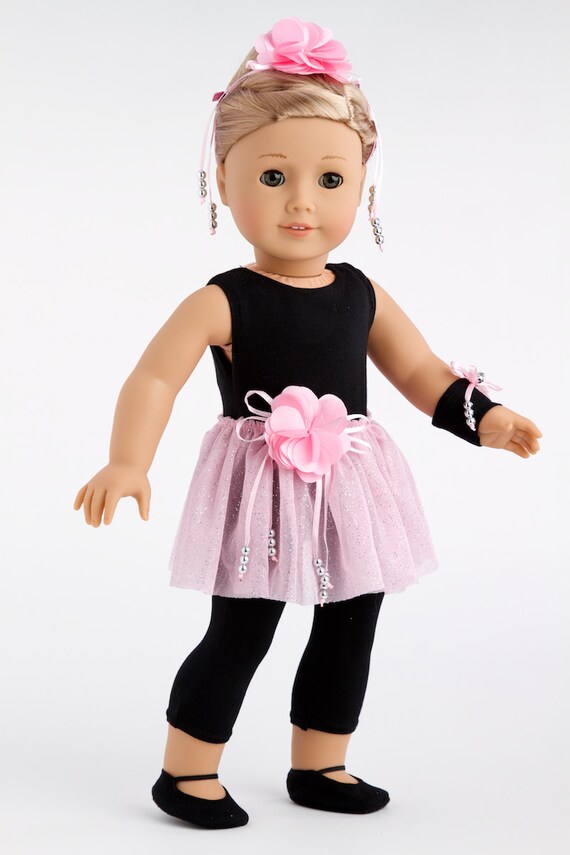 Ballet Dance Outfit Clothes Set Fit 18'' AG American Doll  Doll