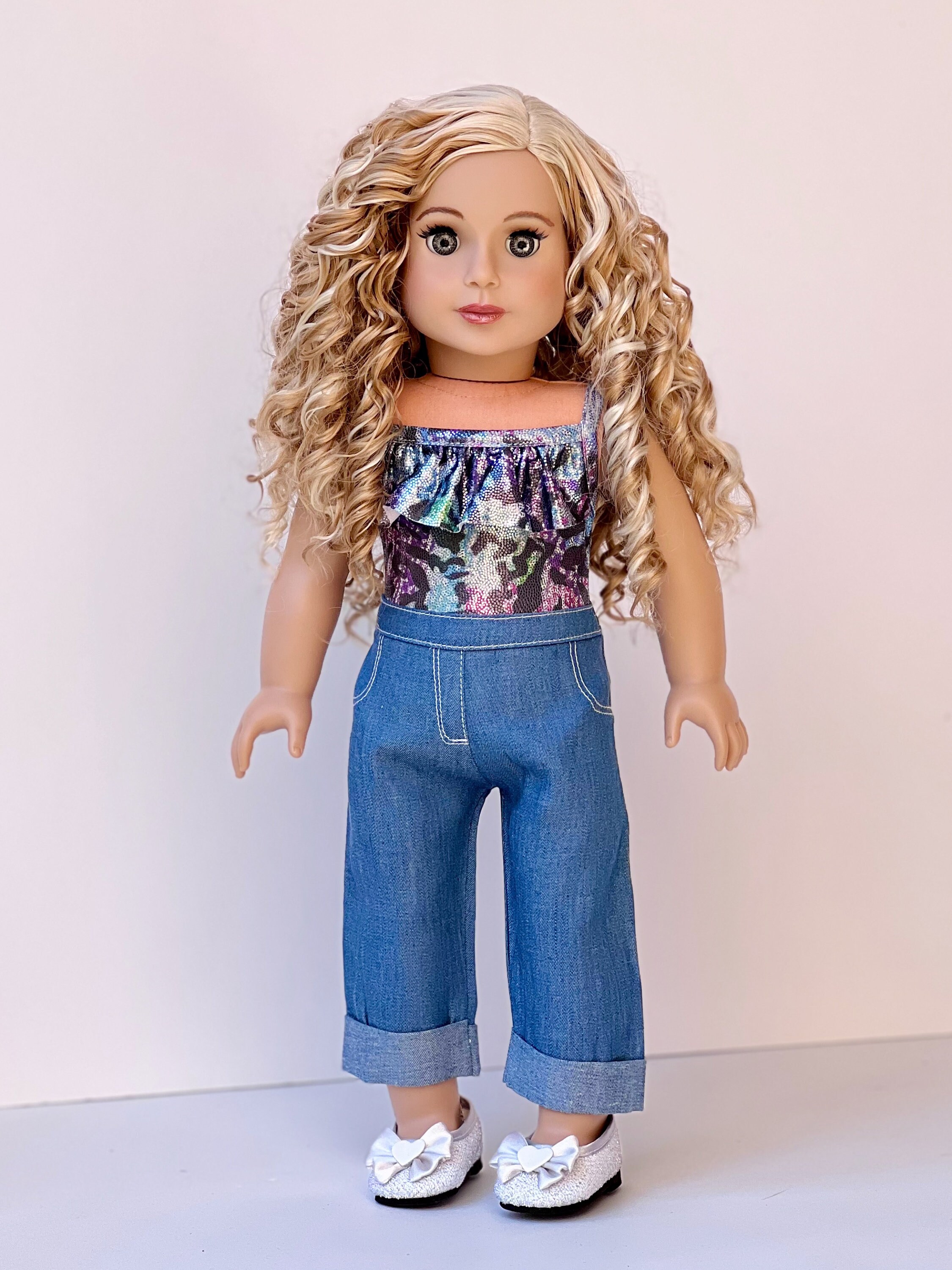 18 Inch Doll Clothes 6-Piece Set - Mix & Match Outfits With Shoes & Jacket