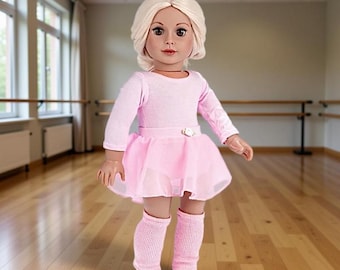 Practice Time - 18 Inch Doll Clothes: 4-Piece Pink Ballet Outfit