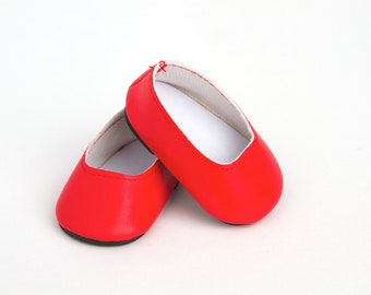 Red Shoes For 18 inch Doll