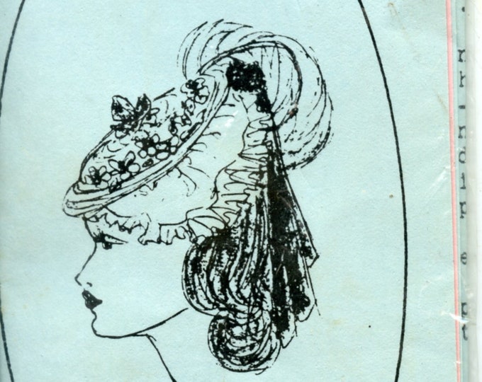 Emanjay Patterns Vintage Miniature Dollhouse Doll HAT HR-601 Marie ...