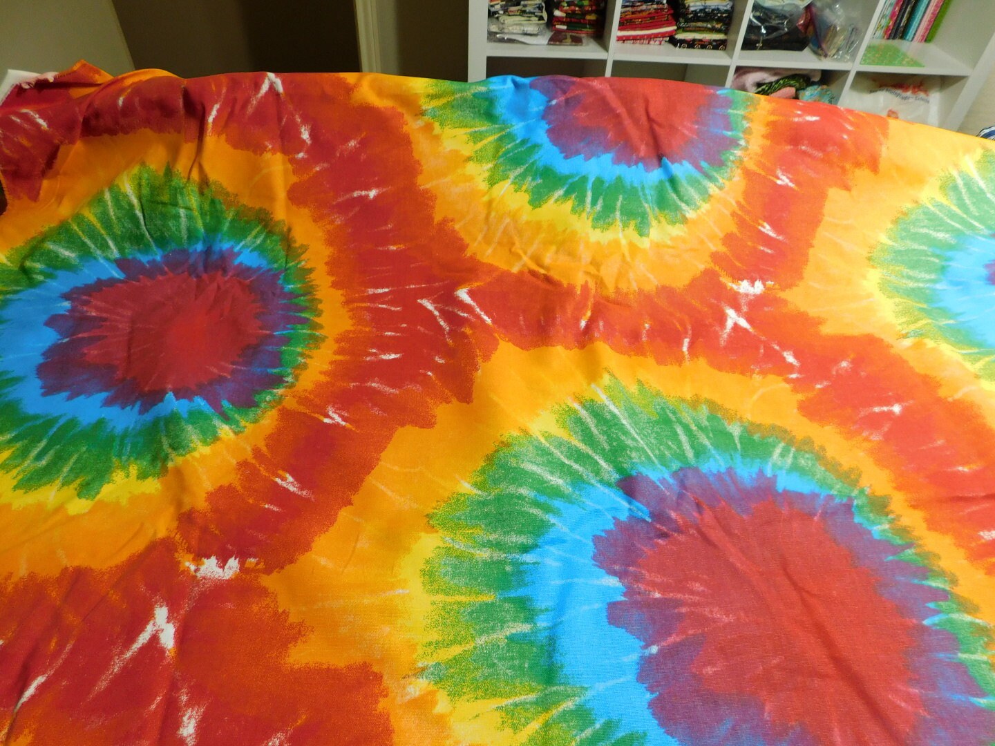 Bright and Colorful Tie Dye Canvas 58 Wide Fabric is Etsy