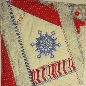 Beautiful Embroidered Trivets/Hot Pot Pads Christmas Colors