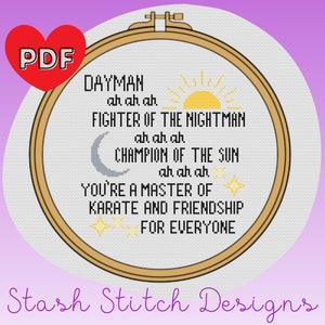 It&#39;s Always Sunny - Dayman Lyrics - Cross Stitch Pattern
