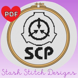 SCP - secure contain protect -  Cross Stitch Pattern