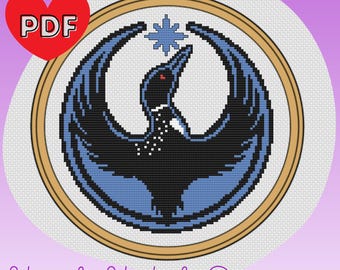 Rebel Loon - Minnesota - Cross Stitch Pattern