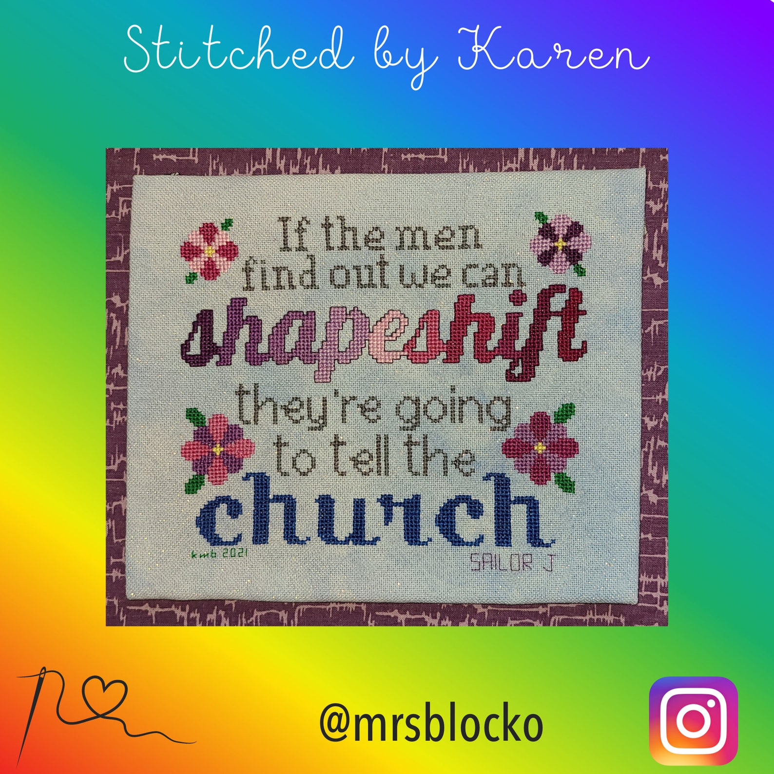 If The Men Know We Can Shapeshift If the Men Find Out We Can Shapeshift Cross Stitch Pattern | Etsy