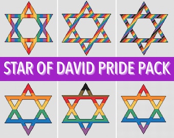 Pride Star of David Pattern Pack