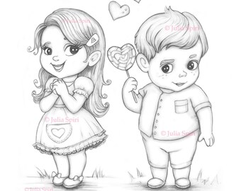 Couple Coloring Page Etsy
