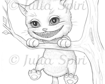 104  Alice In Wonderland Coloring Pages Cat  Latest Free