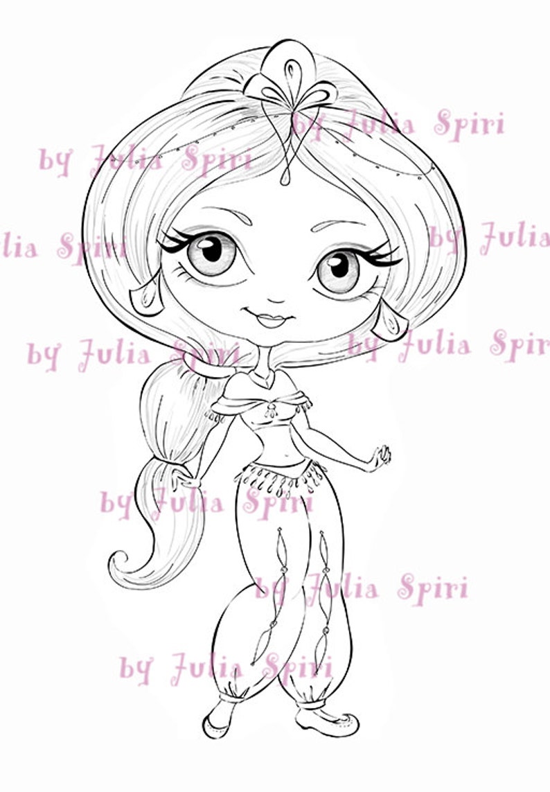 Jasmin Digi Stamps Digitale Postzegels Kleurende Etsy