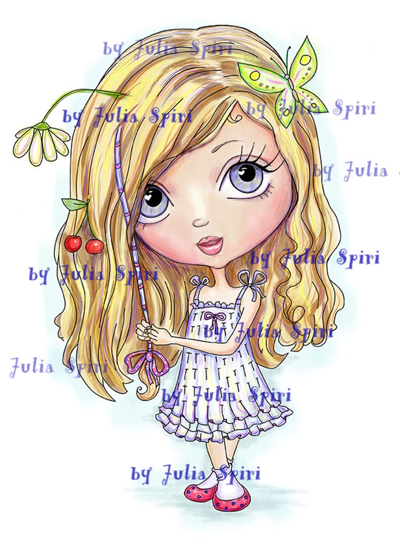 Digi Stamps, Scrapbooking printable, Digital stamp, Girl stamps, Coloring pages, Doll stamps, Line art. Girl with hair wrap 