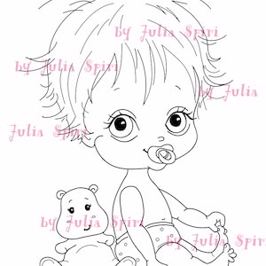 Digi Stamps, Scrapbooking printable, Digital stamp, Baby stamps, Babies, Baby Boy, Child, Boy. The Baby Collection. It&#39;s a Boy!