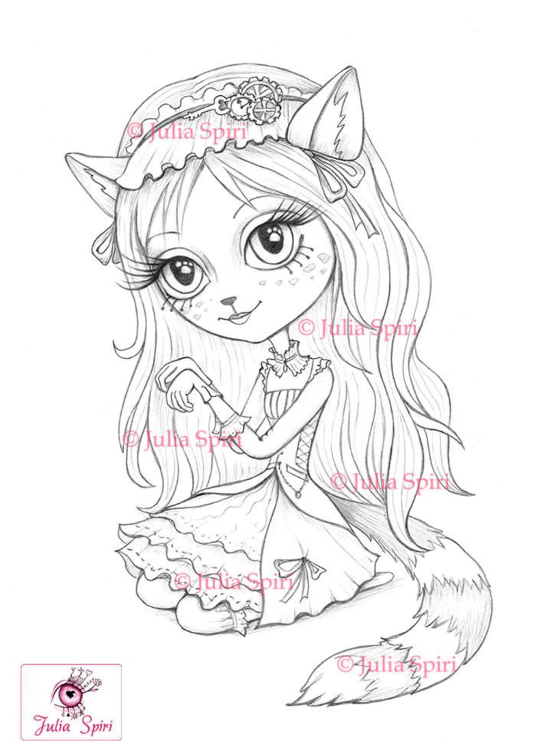 51 Top Coloring Pages Cat Girl , Free HD Download