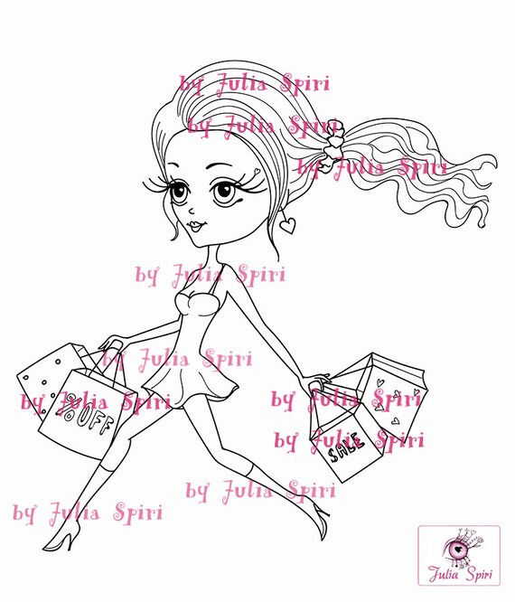 Digital Stamps Digi Stamps Girl Stamps Fashion Stamps Etsy