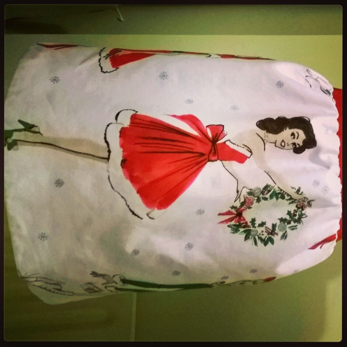 Jupe pin-up fait sur commande de Noël | Etsy