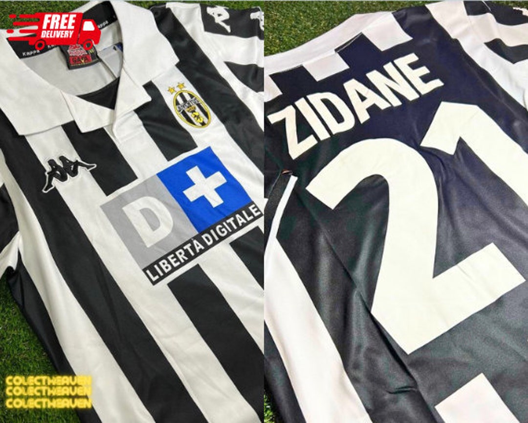 Vintage Juventus Zidane 99/00 Home Jersey zidane Jersey Etsy