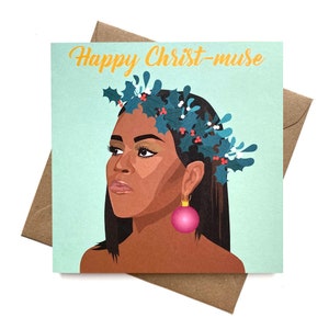 Happy Christ-musa Michelle / Navidad / Celebridad / Contemporáneo / Ilustración digital / Tarjeta de felicitación