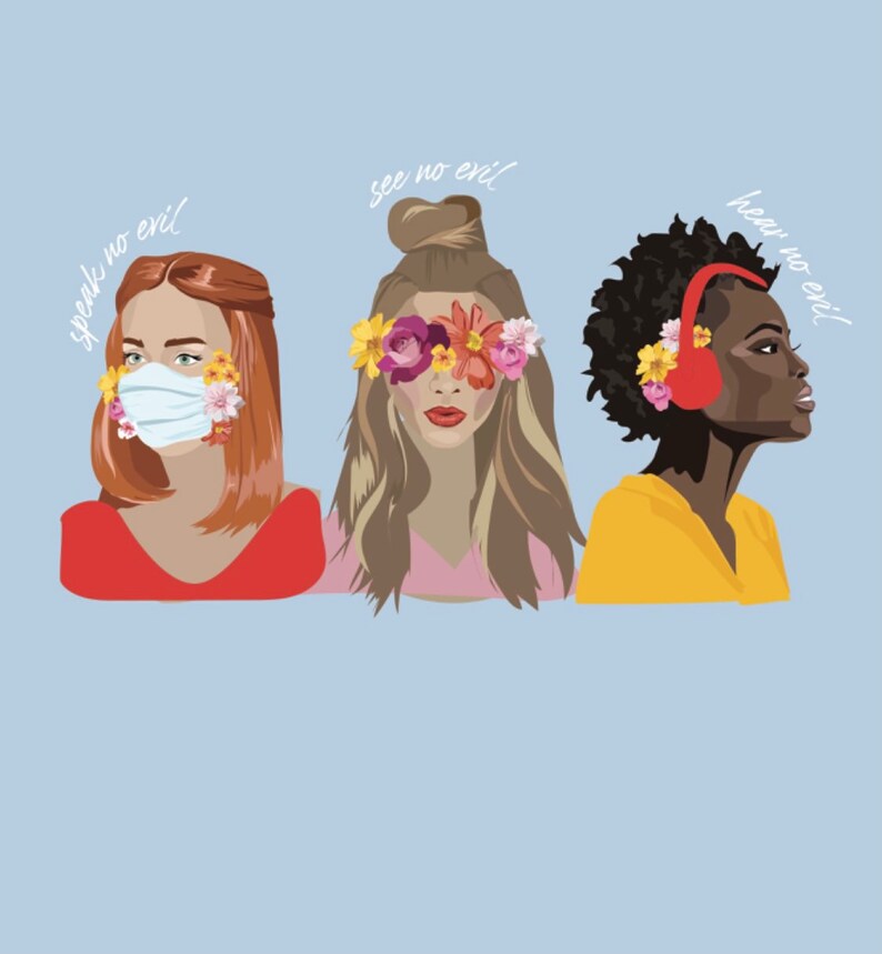 Speak No Evil Hear No Evil Birthday See No Evil Greeting card Thank You Blank