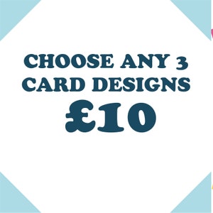 3 CARD BUNDLE / Celebridad / Contemporáneo / Ilustración digital / Tarjeta de felicitación
