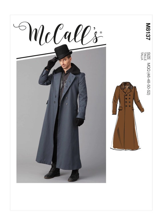Men's Coat Mccall's Sewing Pattern M8137 Uncut, FF - Etsy