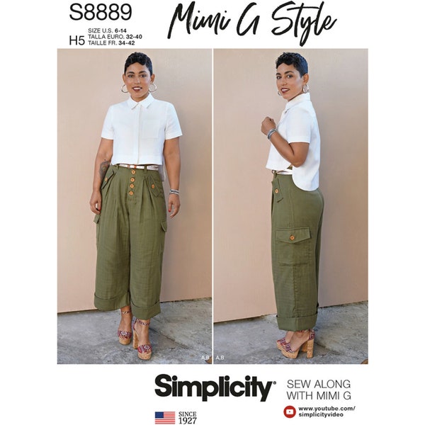 Misses' Shirt and Wide Leg Pants by Mimi G Style Simplicity Sewing Pattern S8889