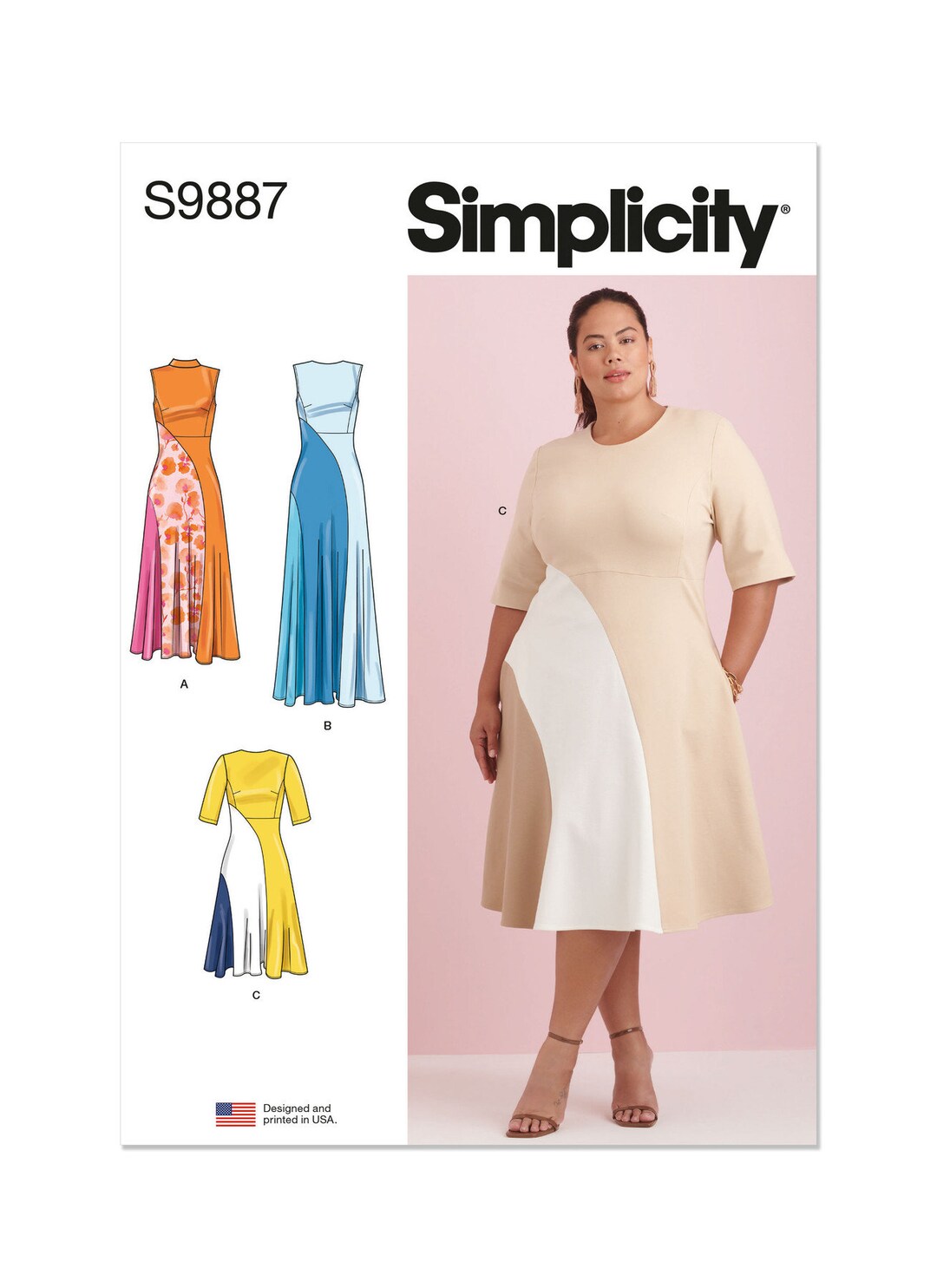 Women's Dress With Length Variations Simplicity Sewing Pattern S9887 ...