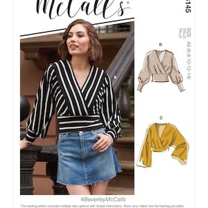 Misses Tops McCall&#39;s Sewing Pattern M8145 Uncut, FF