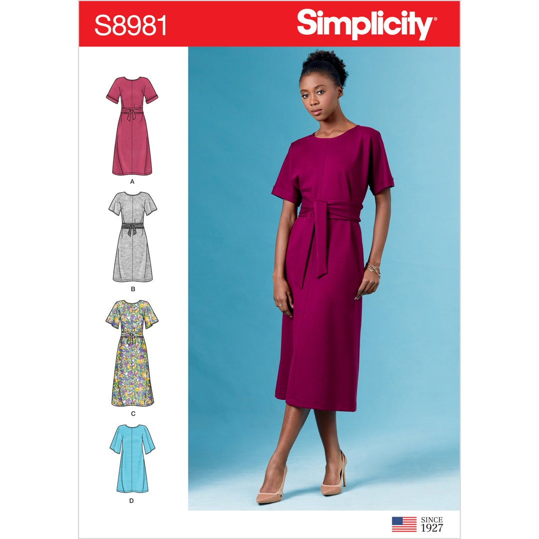 Misses Front Tie Dresses Simplicity Sewing Pattern S8981 Uncut, FF - Etsy